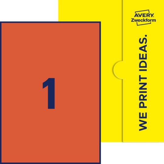 1 stk. etiketter per ark