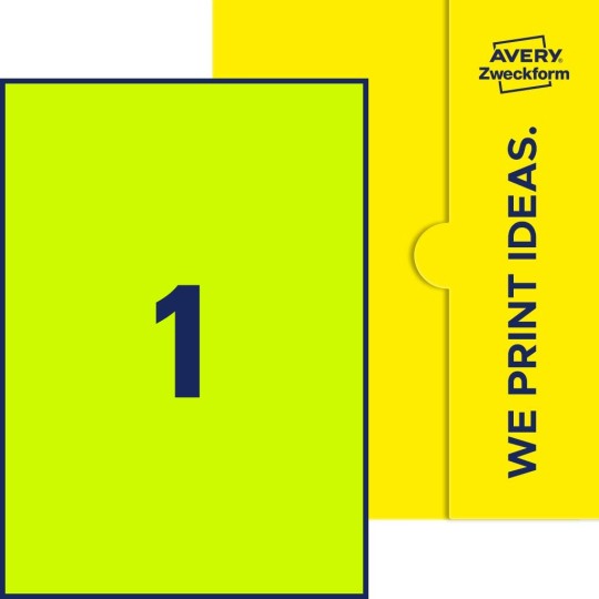 1 stk. etiketter per ark