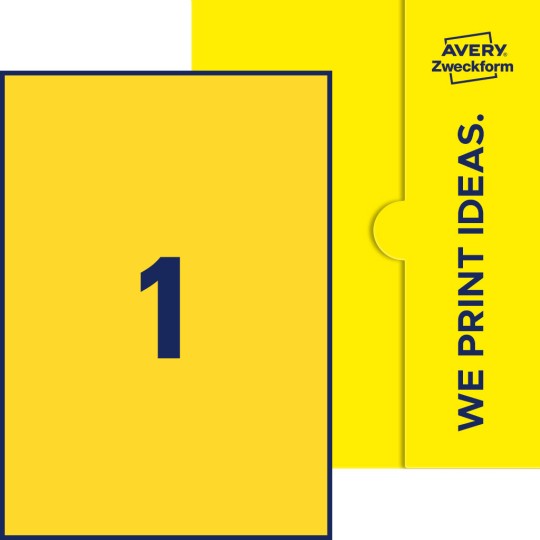 1 stk. etiketter per ark