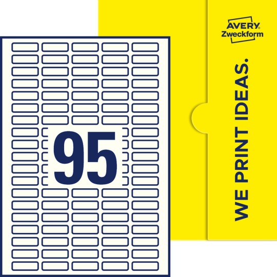 95stk. etiketter per ark