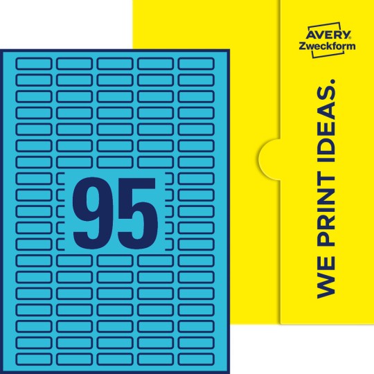 95stk. etiketter per ark