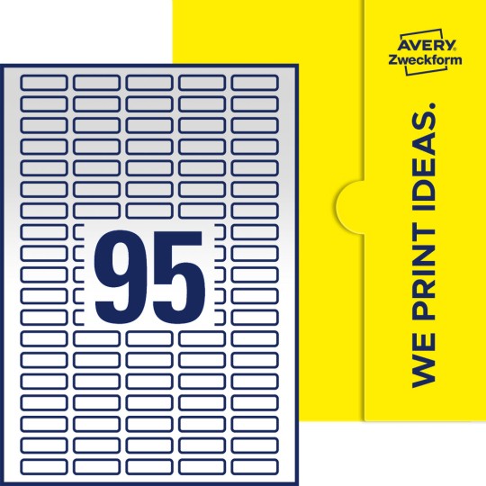 95stk. etiketter per ark