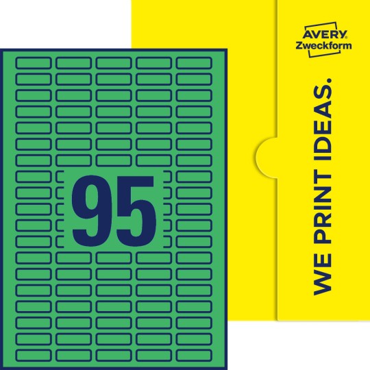 95stk. etiketter per ark