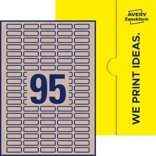 95stk. etiketter per ark