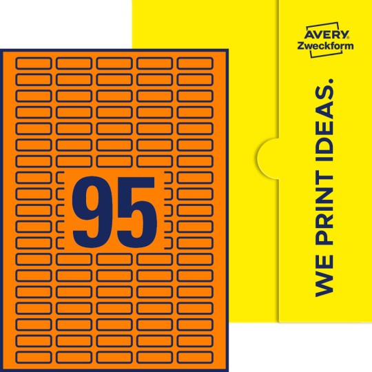 95stk. etiketter per ark