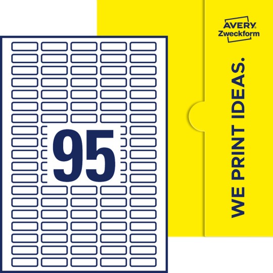 95stk. etiketter per ark