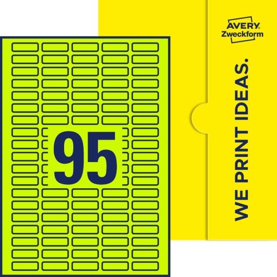 95stk. etiketter per ark