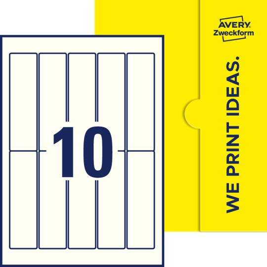 10 stk. etiketter per ark