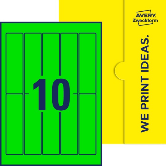 10 stk. etiketter per ark