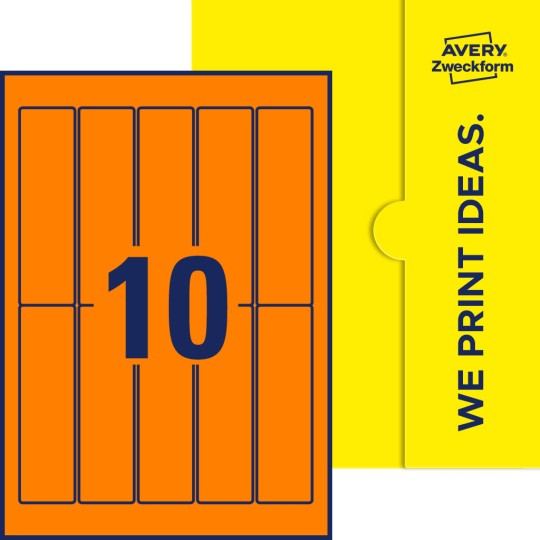 10 stk. etiketter per ark
