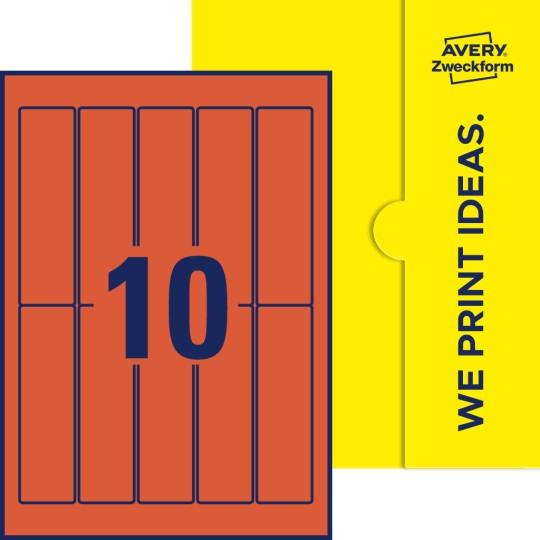 10 stk. etiketter per ark