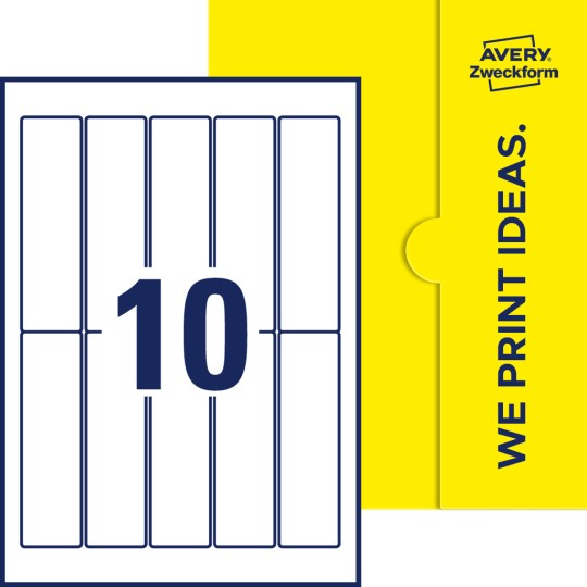10 stk. etiketter per ark