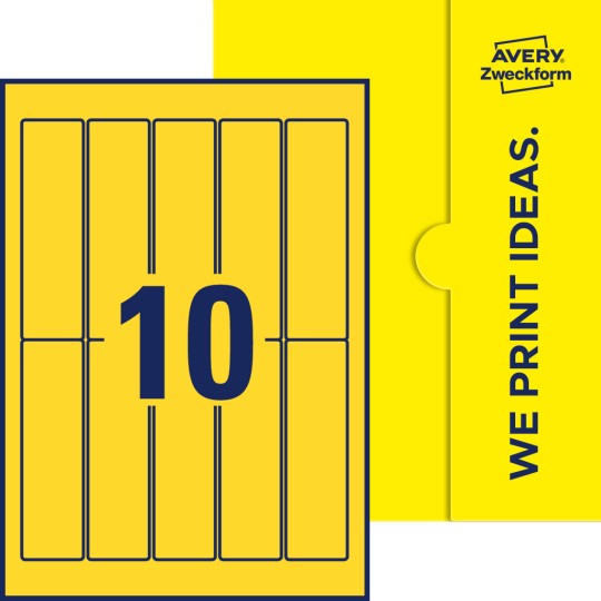 10 stk. etiketter per ark