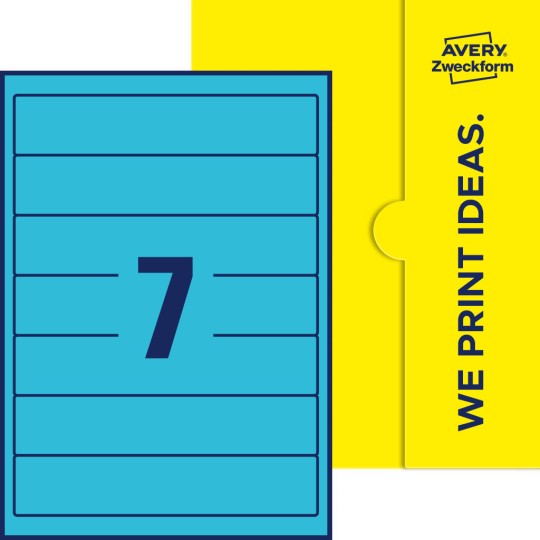 7 stk. etiketter per ark
