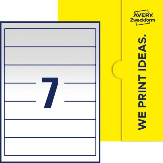 7 stk. etiketter per ark