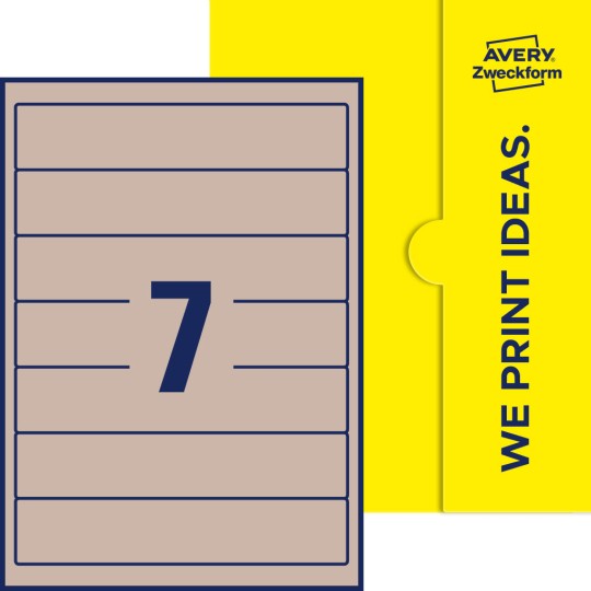 7 stk. etiketter per ark
