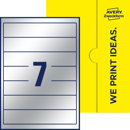 7 stk. etiketter per ark