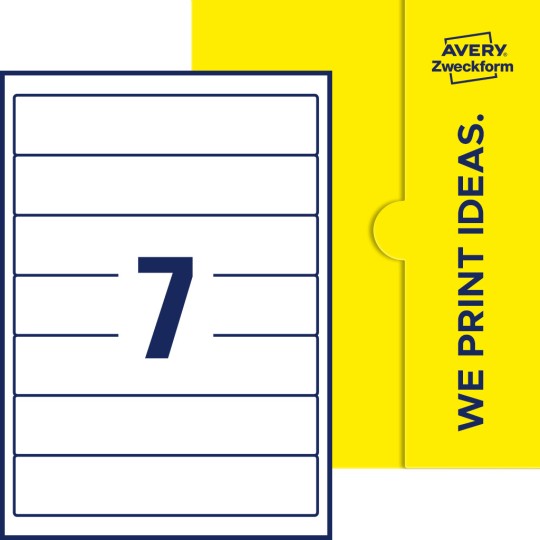 7 stk. etiketter per ark