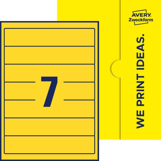 7 stk. etiketter per ark