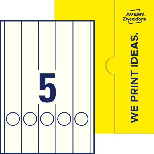5 stk. etiketter per ark
