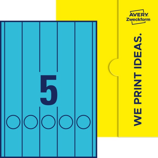 5 stk. etiketter per ark