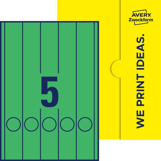 5 stk. etiketter per ark