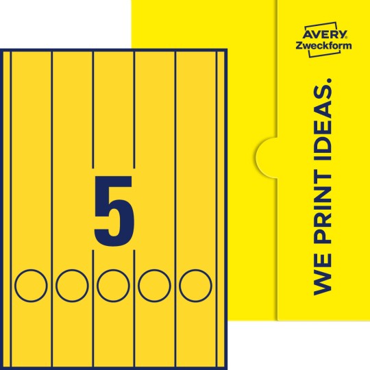 5 stk. etiketter per ark