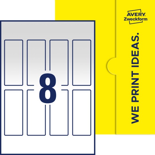 8 stk. etiketter per ark