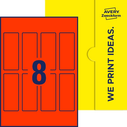 8 stk. etiketter per ark