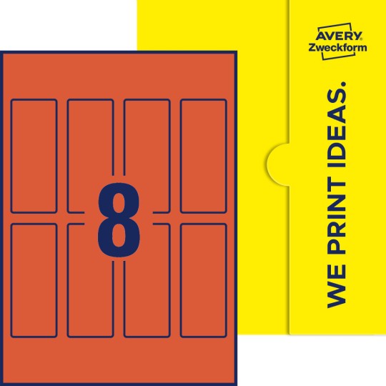 8 stk. etiketter per ark