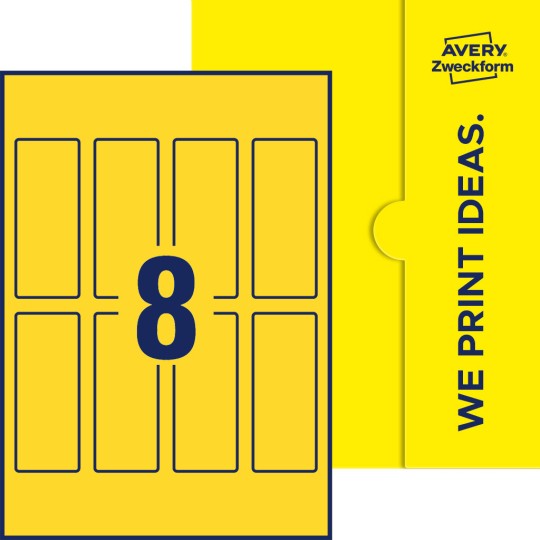 8 stk. etiketter per ark