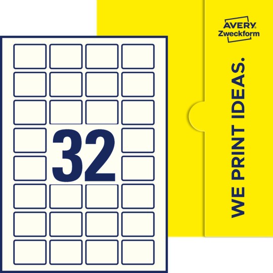 32 stk. etiketter per ark
