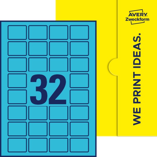 32 stk. etiketter per ark