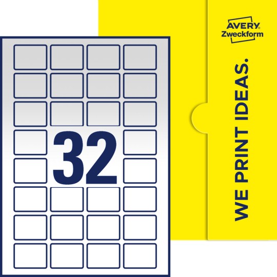 32 stk. etiketter per ark