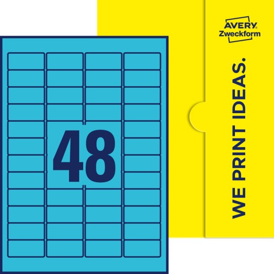 48 stk. etiketter per ark