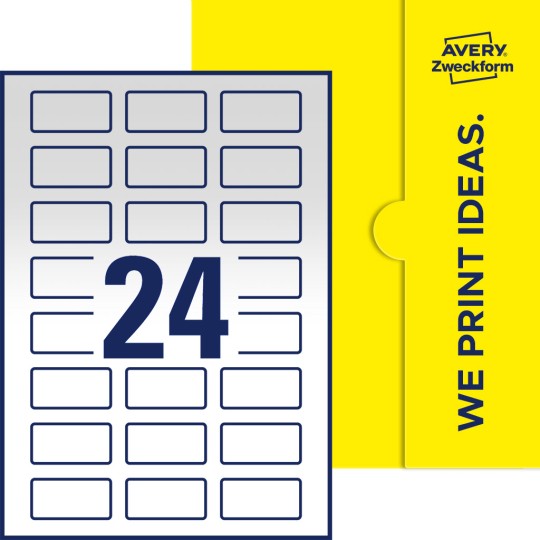 24 stk. etiketter per ark