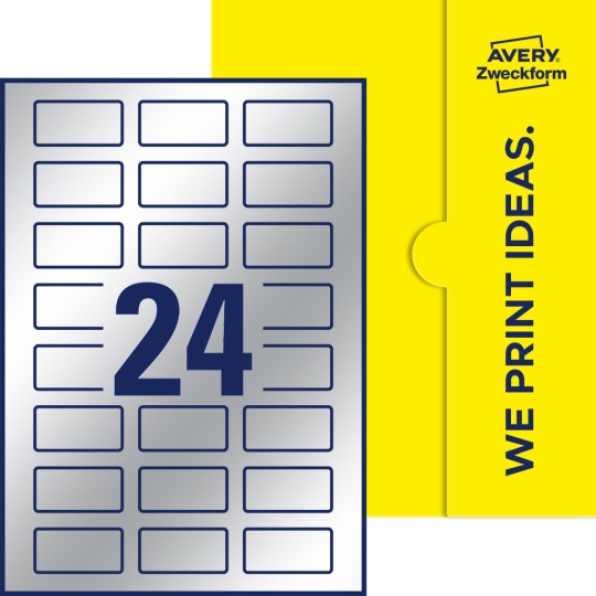 24 stk. etiketter per ark