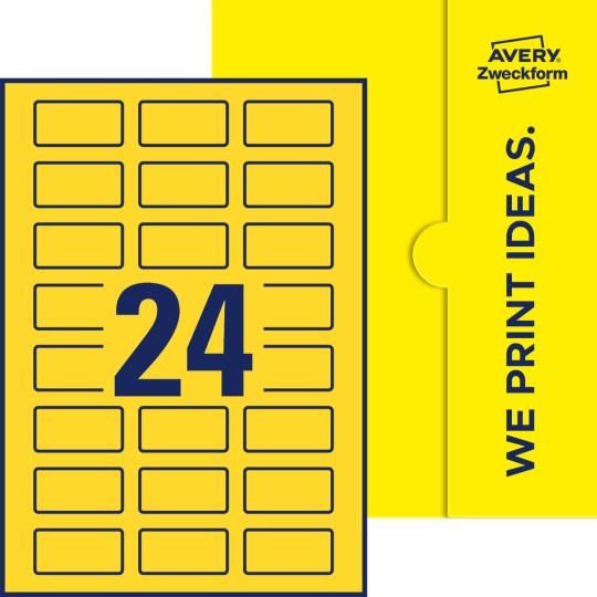 24 stk. etiketter per ark
