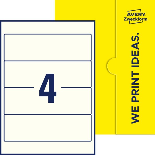 4 stk. etiketter per ark