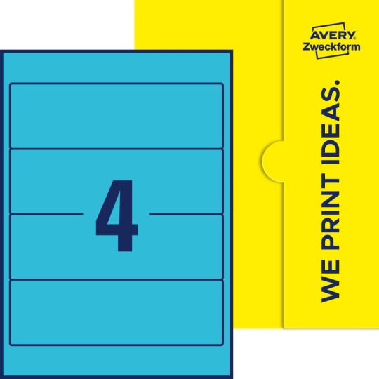 4 stk. etiketter per ark