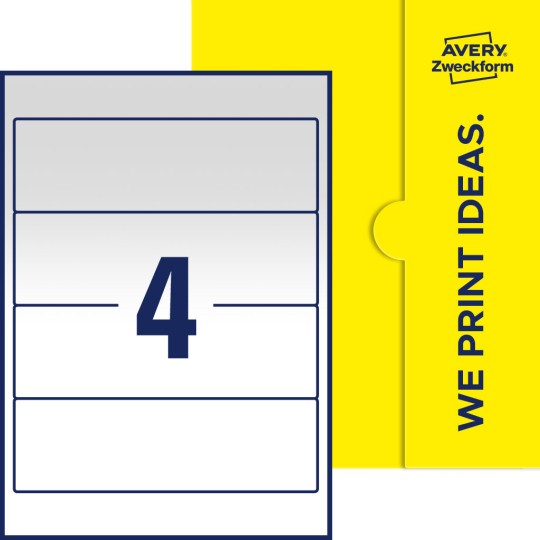 4 stk. etiketter per ark