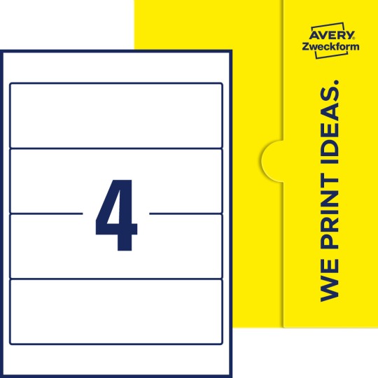 4 stk. etiketter per ark