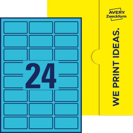 24 stk. etiketter per ark