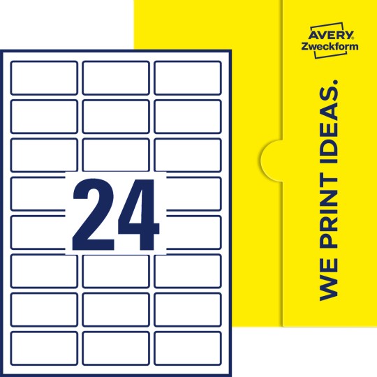 24 stk. etiketter per ark