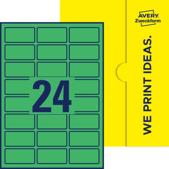 24 stk. etiketter per ark