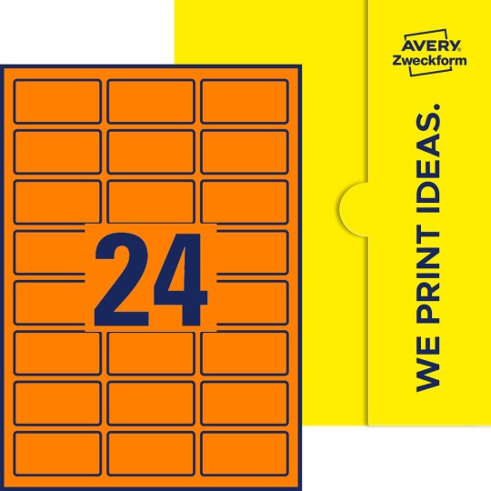 24 stk. etiketter per ark