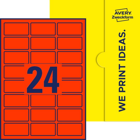 24 stk. etiketter per ark