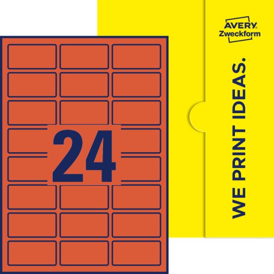 24 stk. etiketter per ark