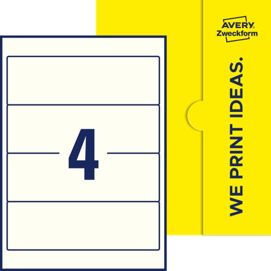 4 stk. etiketter per ark