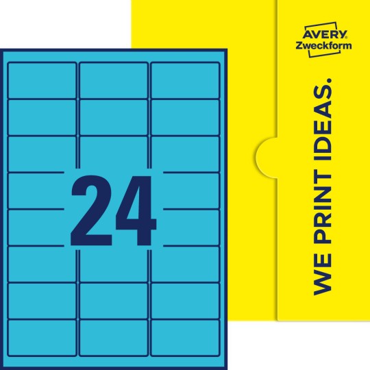 24 stk. etiketter per ark